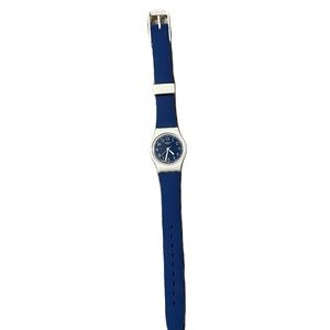 Swatch blue and white watch